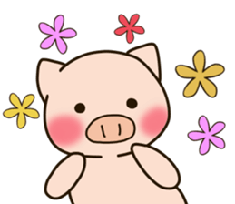 Lovery fat pig sticker #9772496