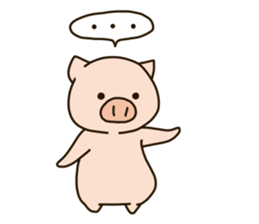 Lovery fat pig sticker #9772509