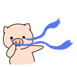 Lovery fat pig sticker #9772510