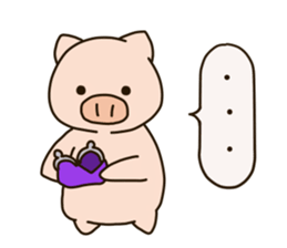 Lovery fat pig sticker #9772513