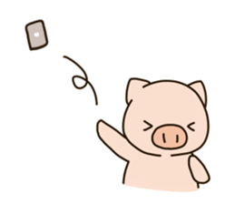 Lovery fat pig sticker #9772523