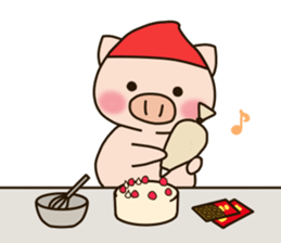 Lovery fat pig sticker #9772526