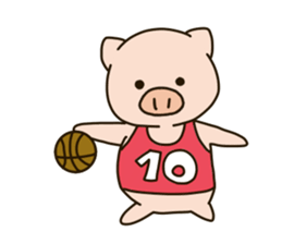 Lovery fat pig sticker #9772533