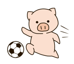 Lovery fat pig sticker #9772534