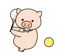 Lovery fat pig sticker #9772535