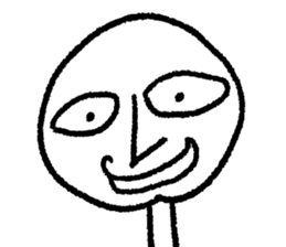 The saucy round face guy sticker #9772780