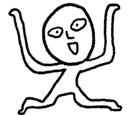 The saucy round face guy sticker #9772785