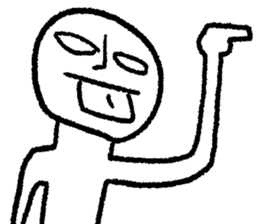 The saucy round face guy sticker #9772786