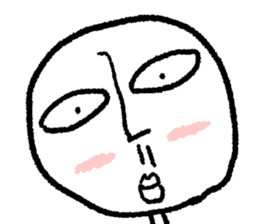 The saucy round face guy sticker #9772788