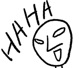 The saucy round face guy sticker #9772795