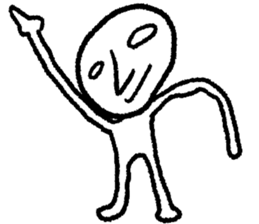 The saucy round face guy sticker #9772800