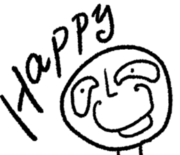 The saucy round face guy sticker #9772803