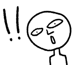 The saucy round face guy sticker #9772805