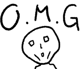 The saucy round face guy sticker #9772807