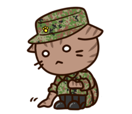 SDF cat second Squadron sticker #9772878