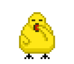 8-bit Chick sticker #9773138