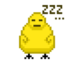 8-bit Chick sticker #9773139