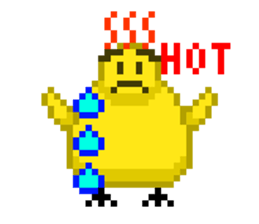 8-bit Chick sticker #9773142