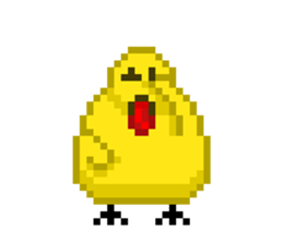 8-bit Chick sticker #9773144