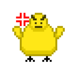 8-bit Chick sticker #9773145