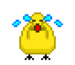8-bit Chick sticker #9773146