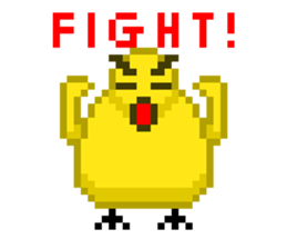 8-bit Chick sticker #9773147