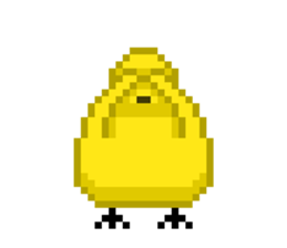 8-bit Chick sticker #9773149
