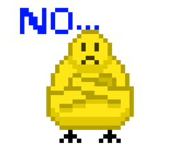8-bit Chick sticker #9773151
