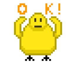 8-bit Chick sticker #9773152