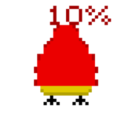 8-bit Chick sticker #9773155