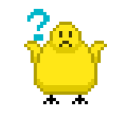 8-bit Chick sticker #9773160