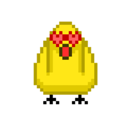 8-bit Chick sticker #9773161