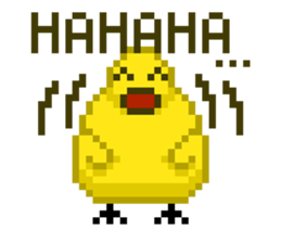 8-bit Chick sticker #9773163