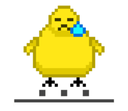 8-bit Chick sticker #9773167