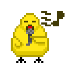 8-bit Chick sticker #9773171