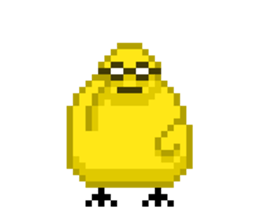 8-bit Chick sticker #9773172
