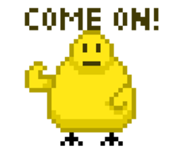 8-bit Chick sticker #9773173