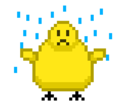 8-bit Chick sticker #9773174