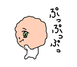 Salmon flakes boy sticker #9773620