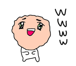 Salmon flakes boy sticker #9773621