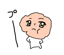 Salmon flakes boy sticker #9773624