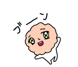 Salmon flakes boy sticker #9773627