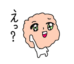 Salmon flakes boy sticker #9773636