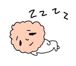 Salmon flakes boy sticker #9773643