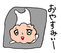 Salmon flakes boy sticker #9773646