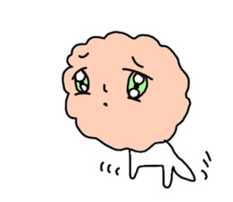 Salmon flakes boy sticker #9773651