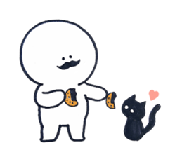 I love mustaches!2~usable version~ sticker #9774083