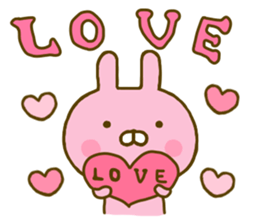 Rabbit Usahina Love 4 sticker #9774587