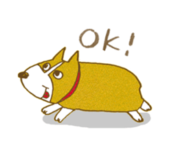 Welsh corgi is Sandy sticker #9774946