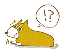 Welsh corgi is Sandy sticker #9774957